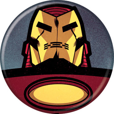 Marvel Comics 1.25-inch Button - Iron Man Squared (84637)