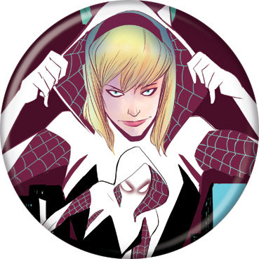 Marvel Comics 1.25-inch Button - Spider-Gwen Hood Off (84646)