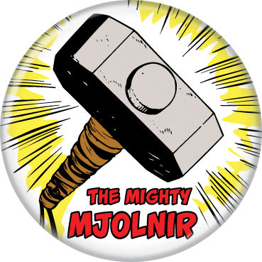 Marvel Comics 1.25-inch Button - The Mighty Mjolnir (84648)