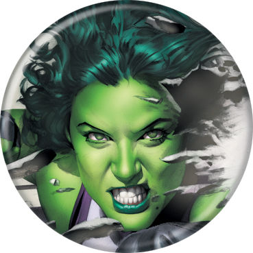 Marvel Comics 1.25-inch Button - She-Hulk Modern Face (84653)
