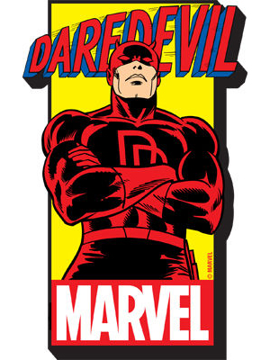 Marvel Comics Funky Chunky Magnet - Daredevil With Logo