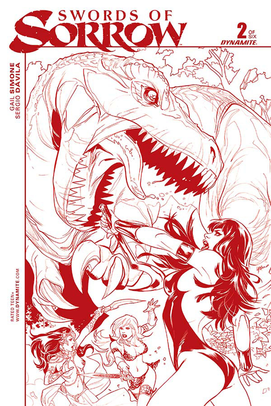 Swords Of Sorrow #2 Cover G High-End Emanuela Lupaachino Blood Red Ultra-Limited Variant Cover (ONLY 50 COPIES IN EXISTENCE!)