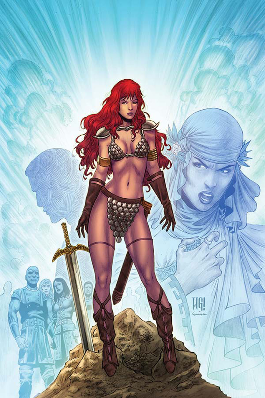 Red Sonja Vultures Circle #5 Cover G High-End Walter Geovani Virgin Art Ultra-Limited Variant Cover (ONLY 50 COPIES IN EXISTENCE!)