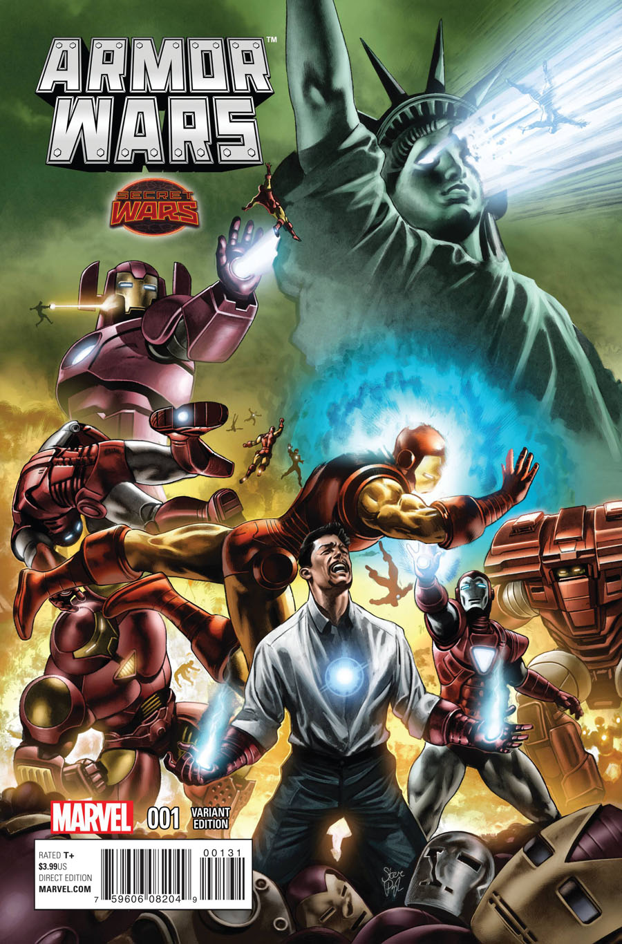 Armor Wars #1 Cover G Incentive Steve Pugh Variant Cover (Secret Wars Warzones Tie-In)