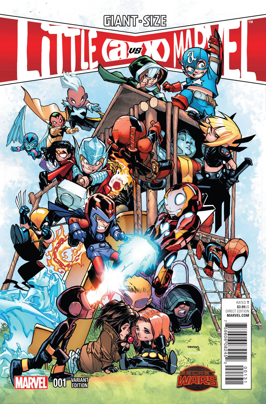 Giant-Size Little Marvel AvX #1 Cover D Incentive Humberto Ramos Variant Cover (Secret Wars Warzones Tie-In)