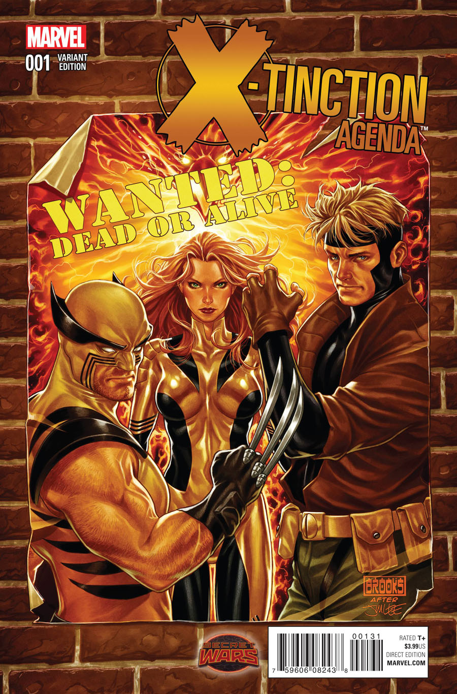 X-Tinction Agenda #1 Cover B Incentive Mark Brooks Wanted Variant Cover (Secret Wars Warzones Tie-In)