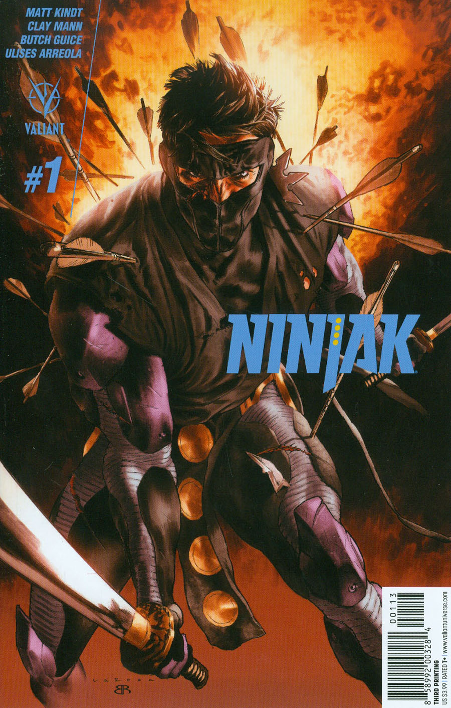 Ninjak Vol 3 #1 Cover K 3rd Ptg Lewis LaRosa Variant Cover
