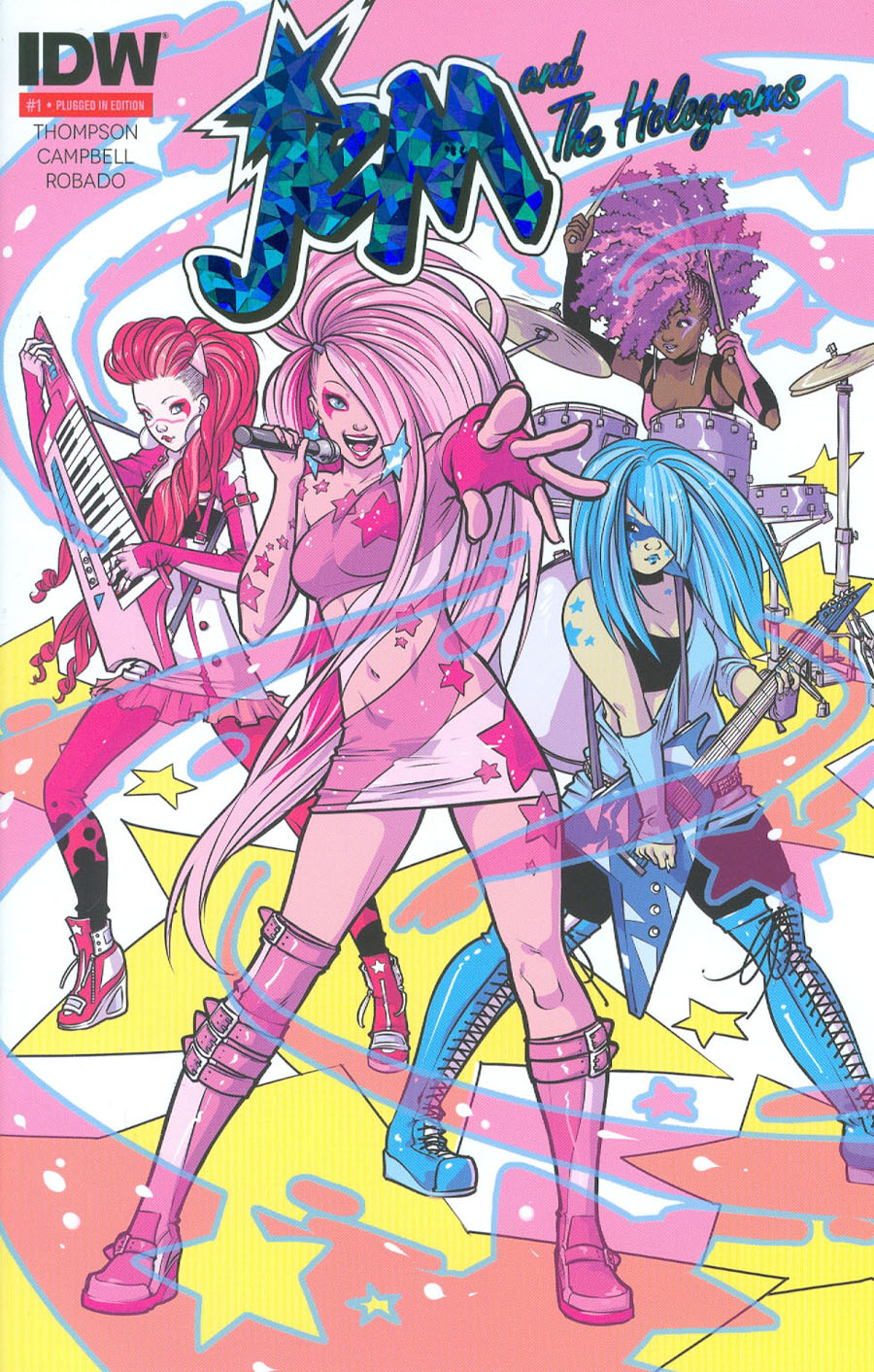 Jem And The Holograms #1 Cover H Plugged-In Edition 2nd Ptg