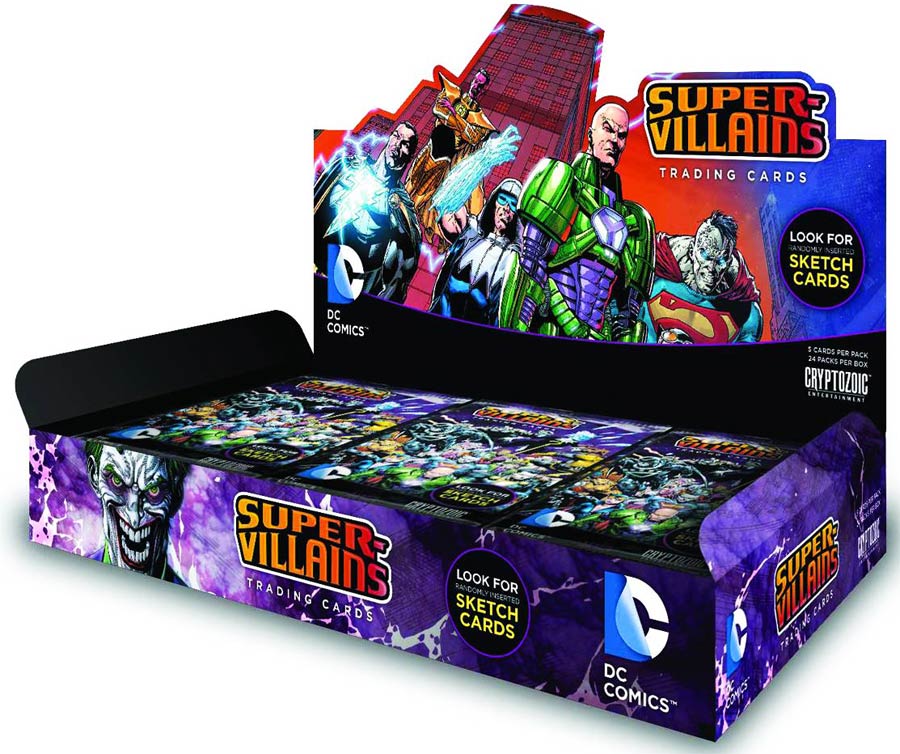 DC Super-Villains Trading Cards Pack