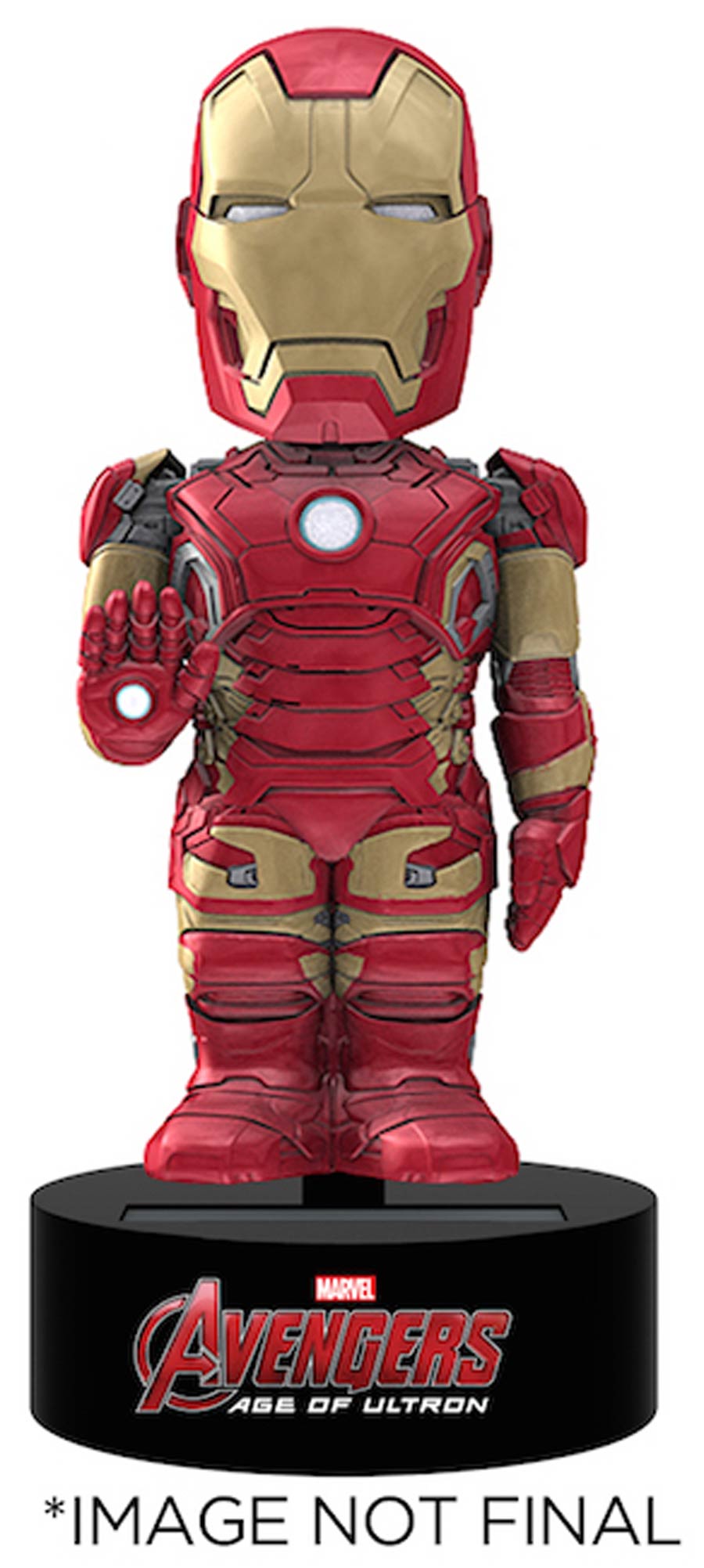 Avengers Age Of Ultron Iron Man Solar Powered Body Knocker