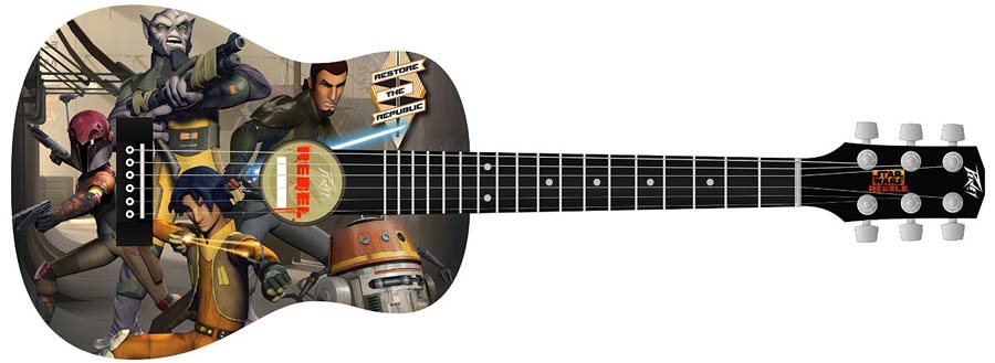Star Wars Acoustic Half-Size Guitar - Rebels Collage