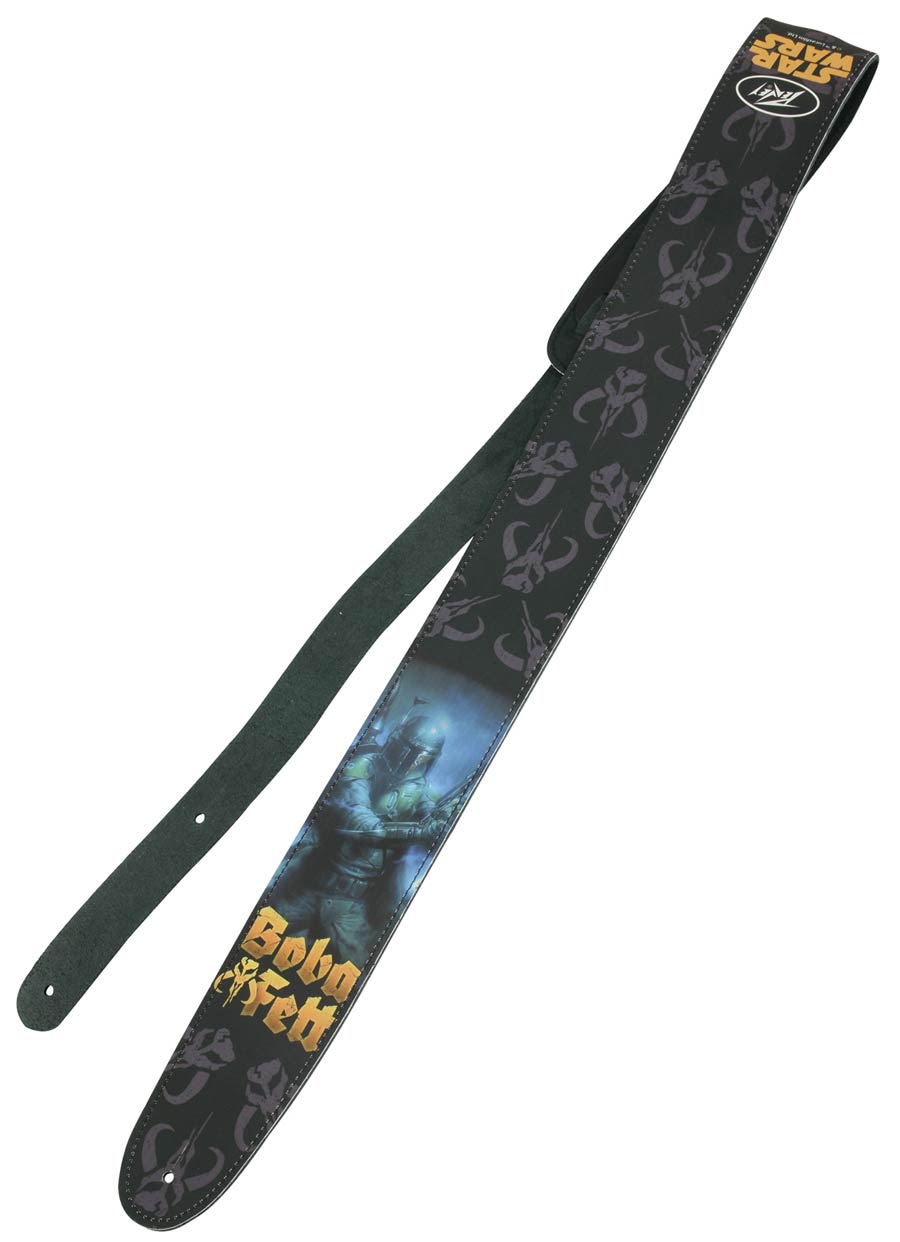 Star Wars Leather Guitar Strap - Boba Fett