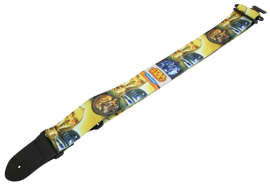 Star Wars Polyester Guitar Strap - Droids