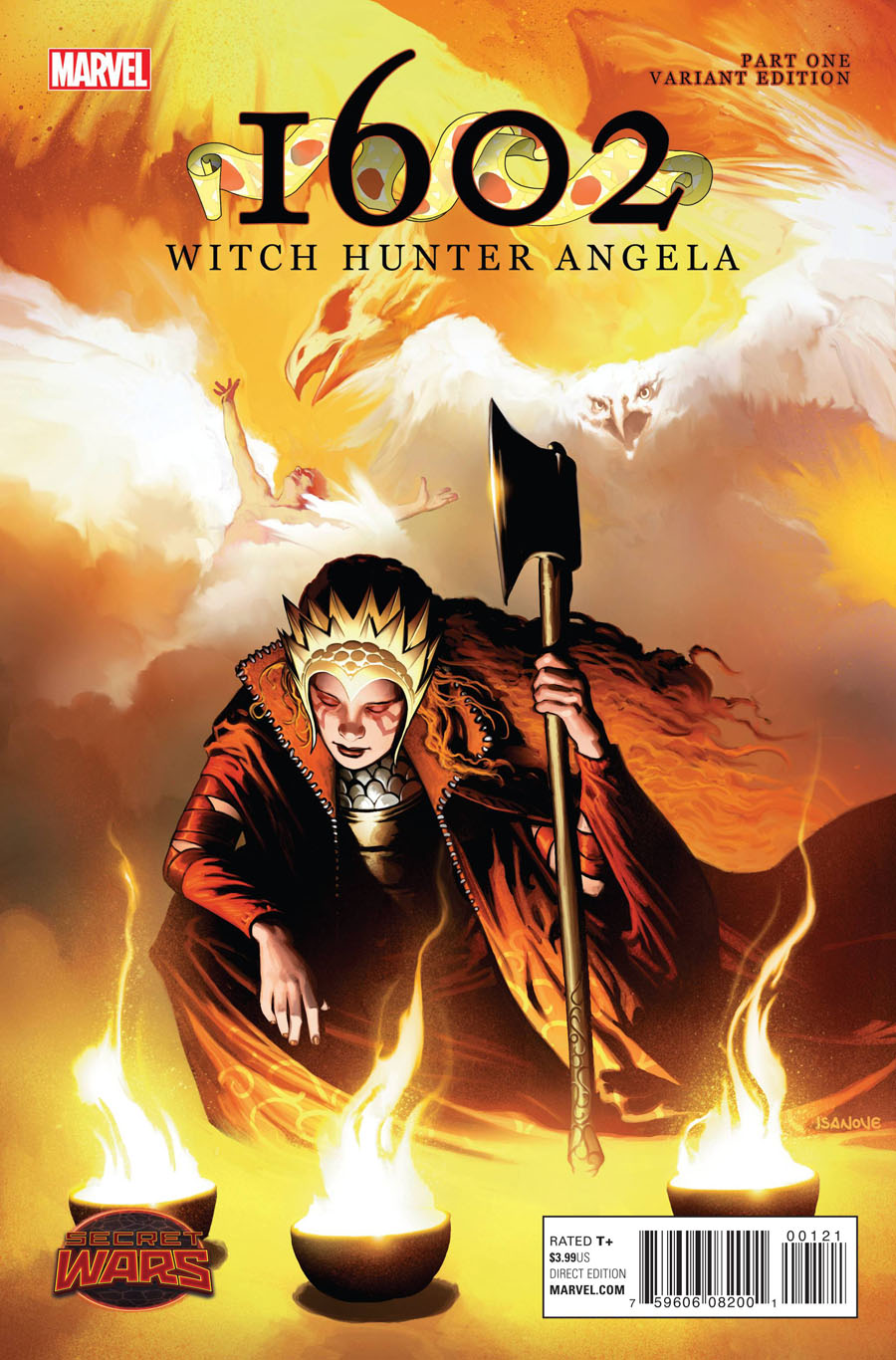 1602 Witch Hunter Angela #1 Cover C Incentive Richard Isanove Variant Cover (Secret Wars Warzones Tie-In)