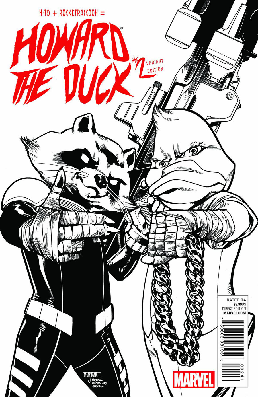 Howard The Duck Vol 4 #2 Cover F Variant Mahmud Asrar Run The Jewels Sketch Cover