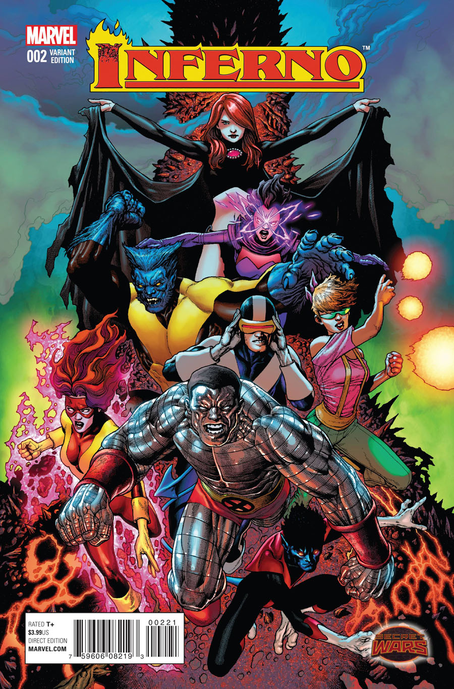 Inferno #2 Cover B Incentive Andy Clarke Variant Cover (Secret Wars Warzones Tie-In)