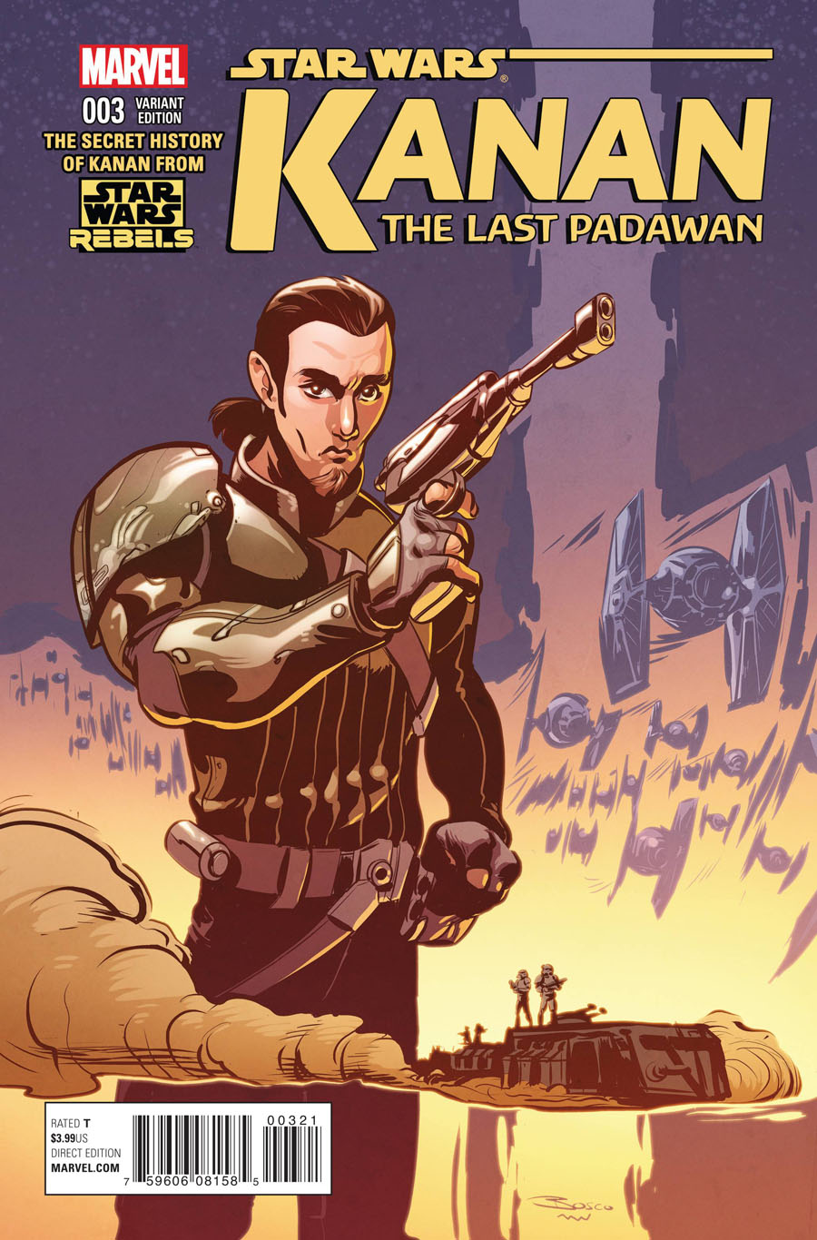 Kanan The Last Padawan #3 Cover B Incentive Star Wars Rebels Television Show Variant Cover