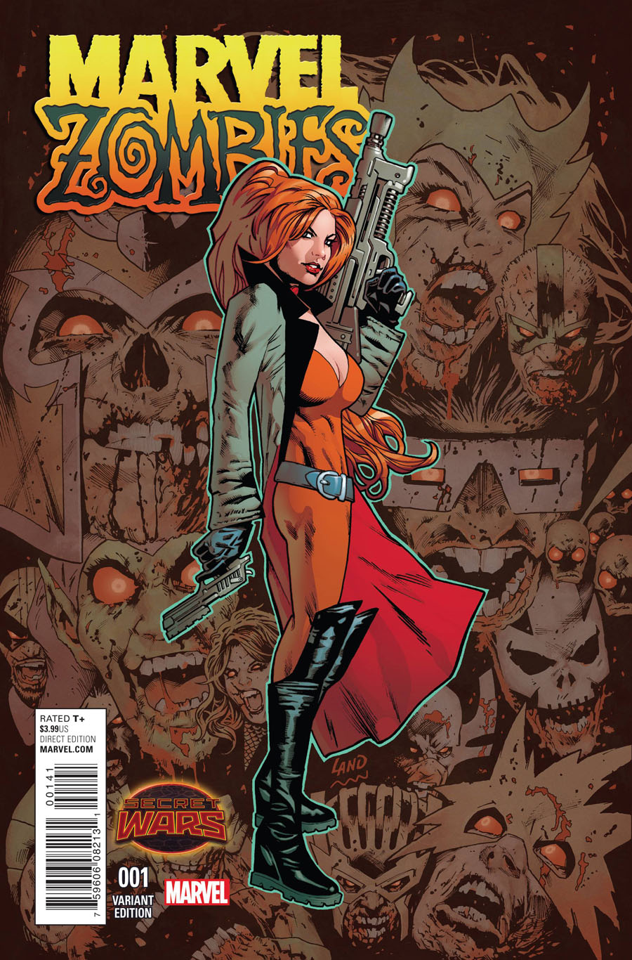 Marvel Zombies Vol 6 #1 Cover C Incentive Greg Land Variant Cover (Secret Wars Battleworld Tie-In)