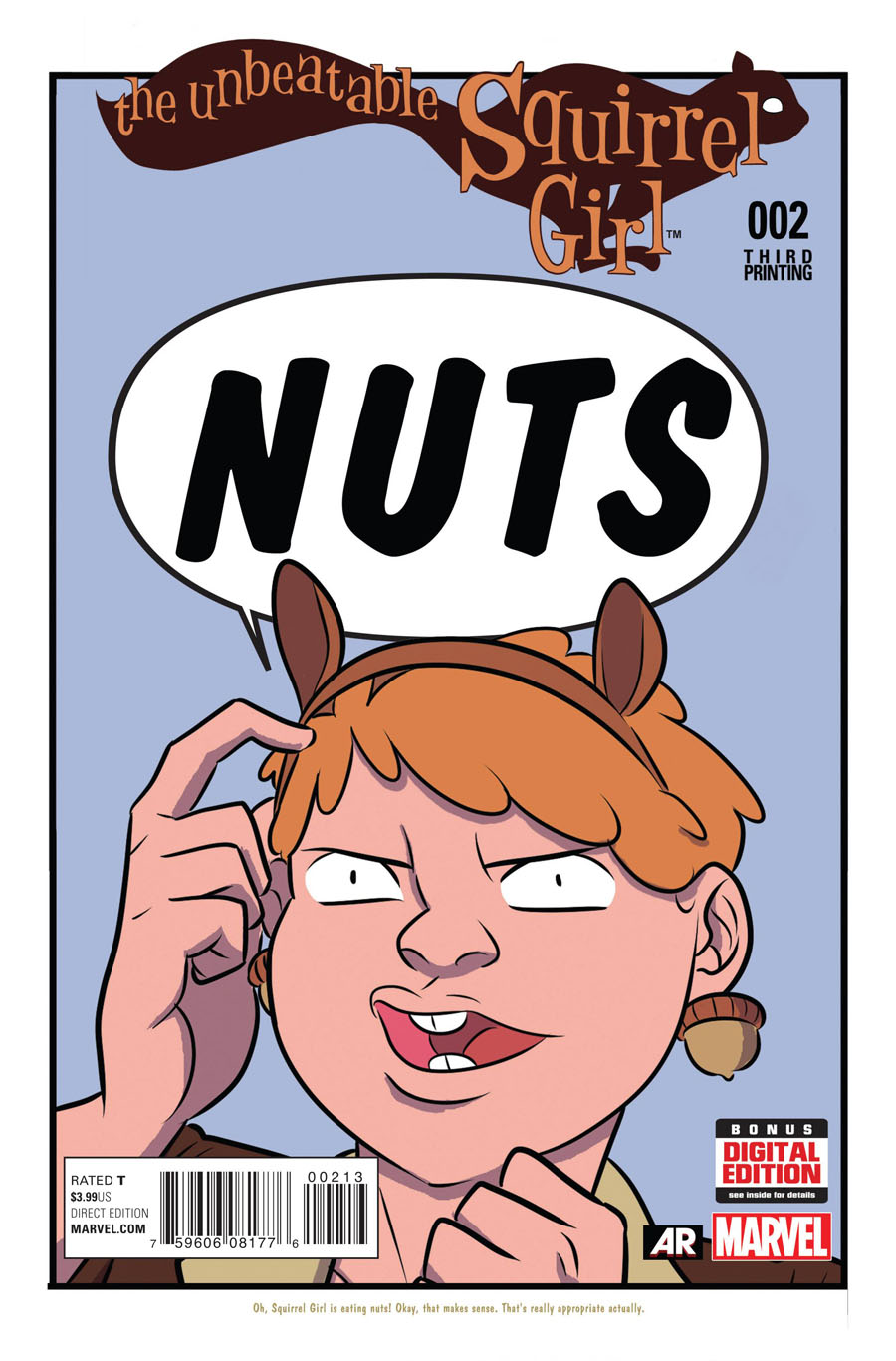 Unbeatable Squirrel Girl #2 Cover D 3rd Ptg Erica Henderson Variant Cover