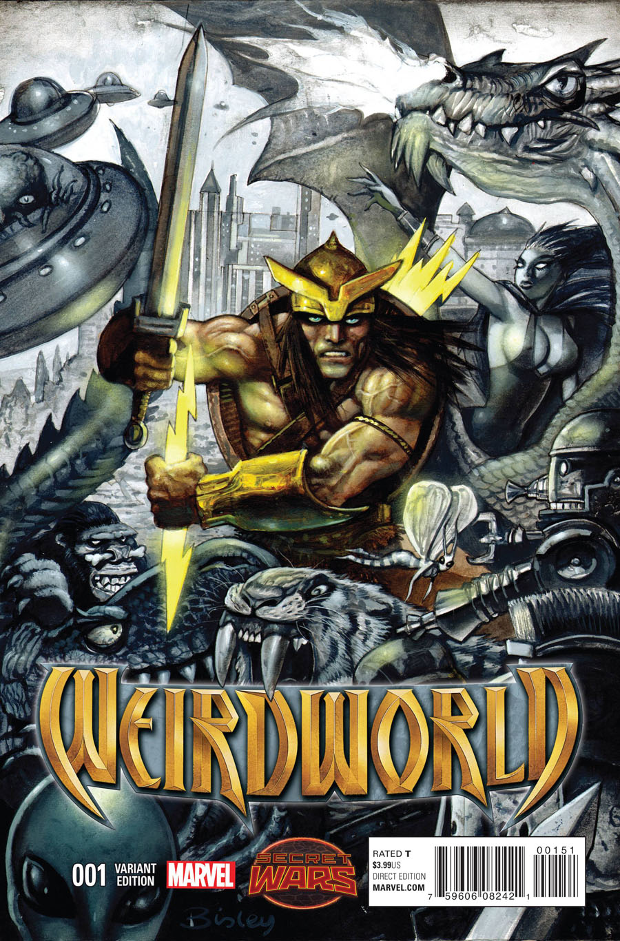 Weirdworld #1 Cover F Incentive Simon Bisley Variant Cover (Secret Wars Warzones Tie-In)