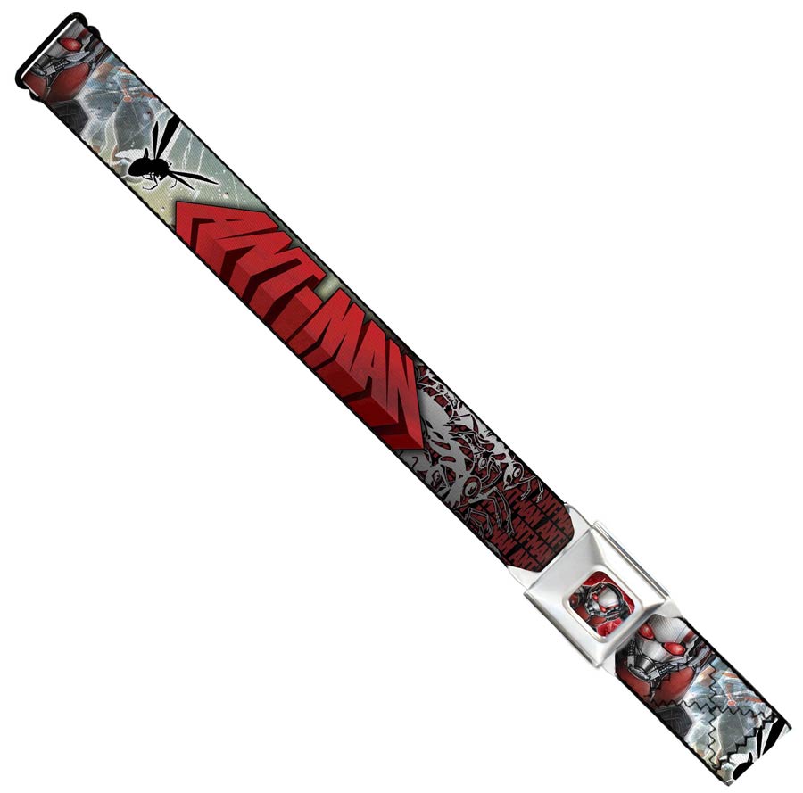 Marvel Comics Seatbelt-Style Belt 24-38 Inches - Ant-Man Flying Ants