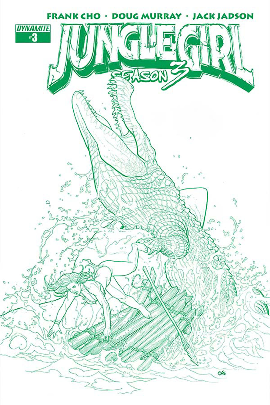Frank Chos Jungle Girl Season 3 #3 Cover E High-End Frank Cho Jungle Green Ultra-Limited Variant Cover (ONLY 50 COPIES IN EXISTENCE!)
