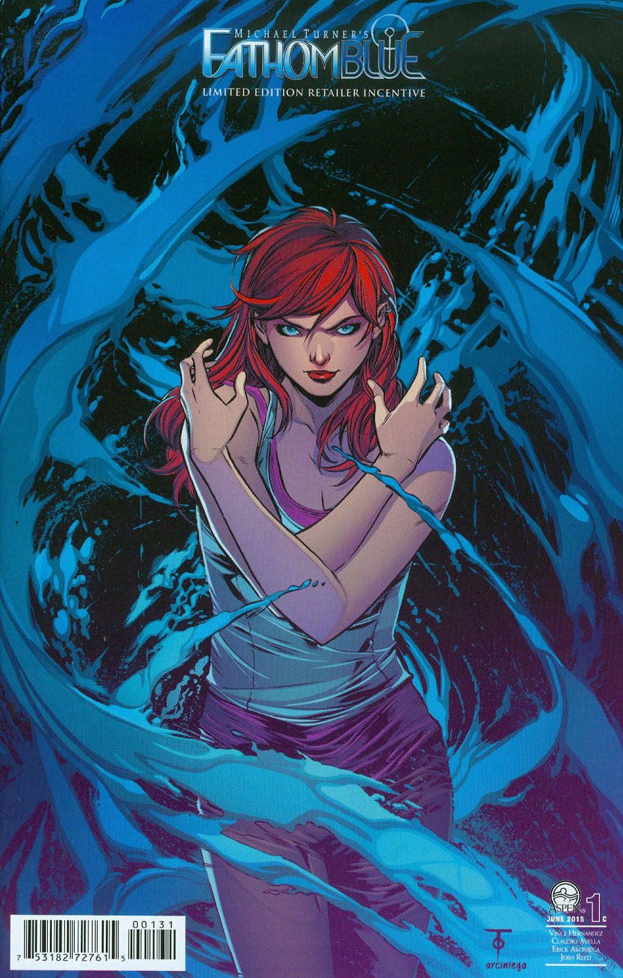 Fathom Blue #1 Cover C Incentive Marcus To Variant Cover