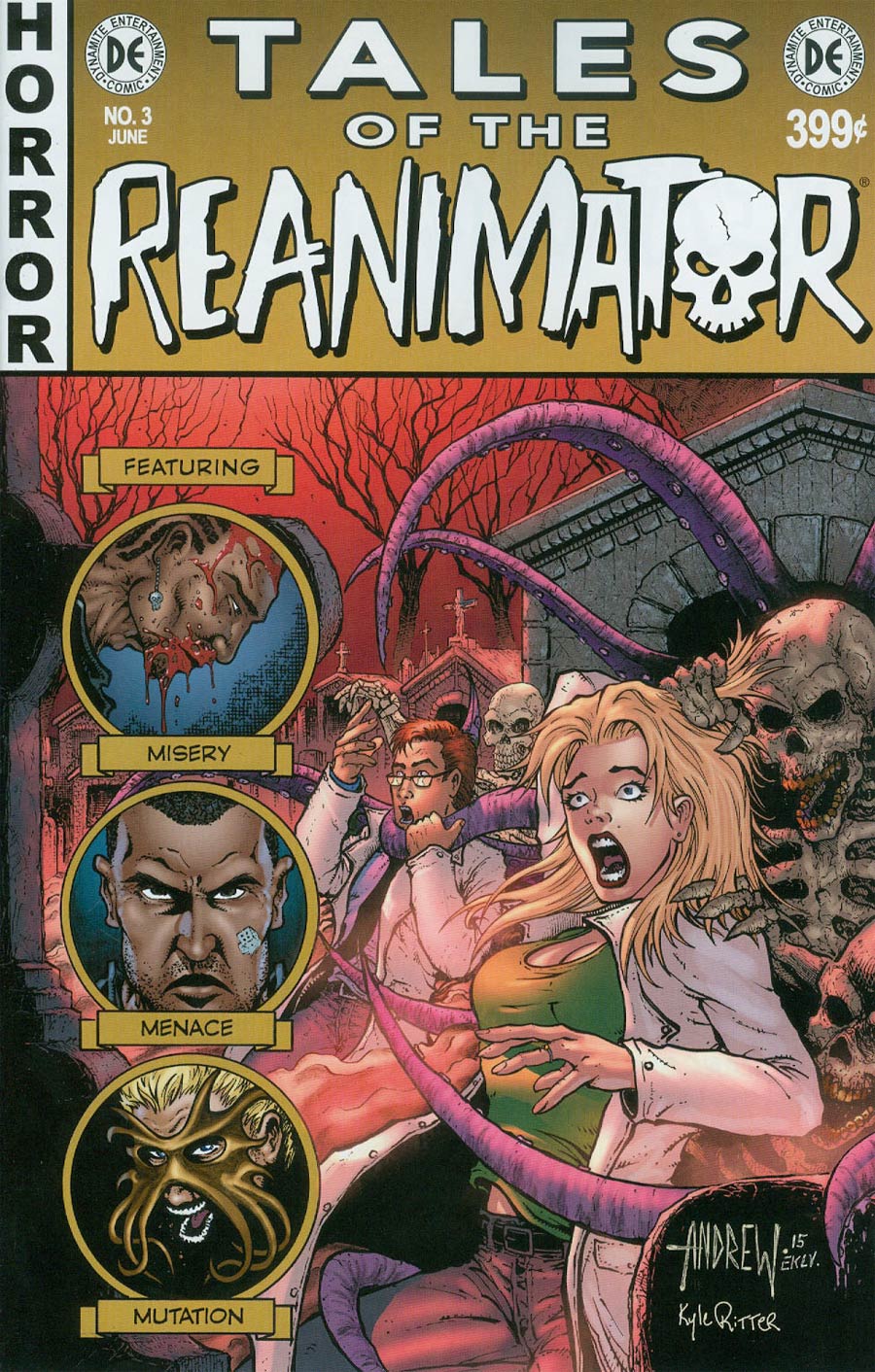 Re-Animator #3 Cover B Regular Andrew Mangum Cover