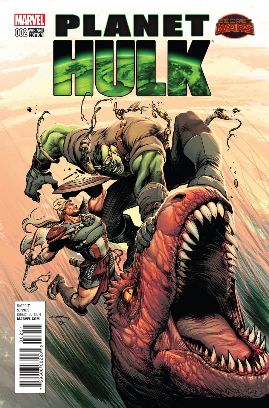 Planet Hulk #2 Cover B Incentive Yildiray Cinar Variant Cover (Secret Wars Warzones Tie-In)