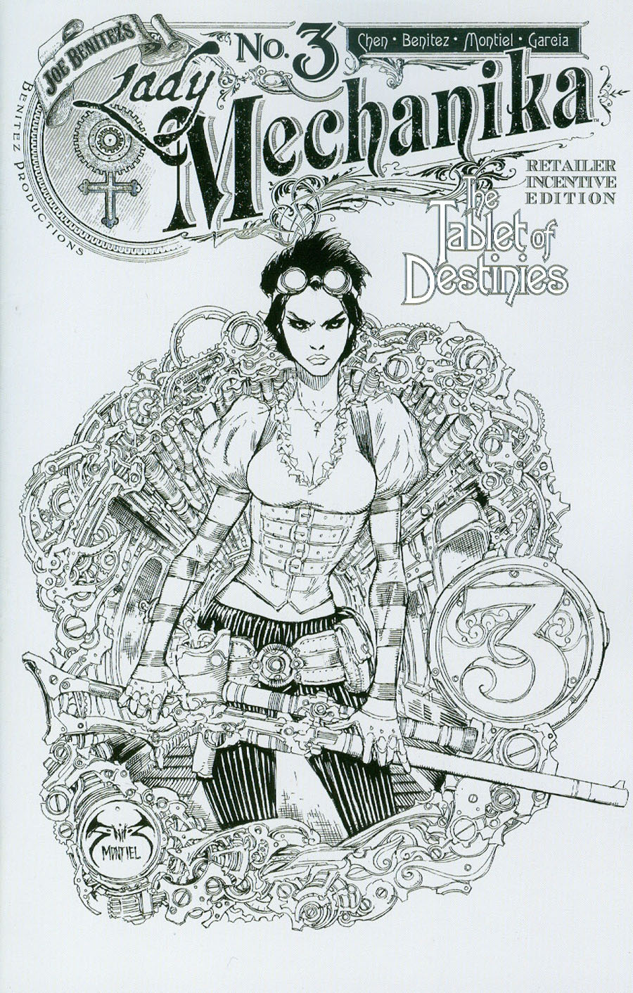 Lady Mechanika Tablet Of Destinies #3 Cover C Incentive Joe Benitez Variant Cover