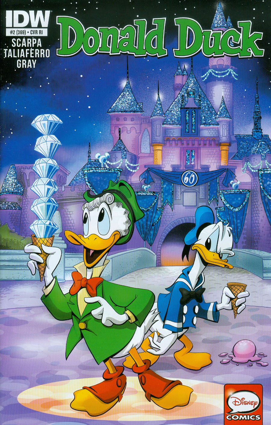 Donald Duck Vol 2 #2 Cover C Incentive James Silvani Disney Legacy Disneyland 60th Anniversary Variant Cover