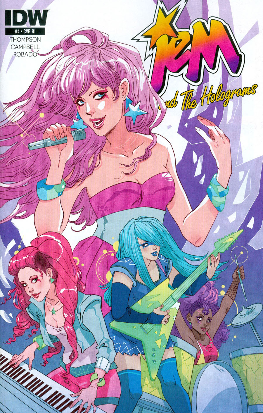 Jem And The Holograms #4 Cover C Incentive Marguerite Sauvage Variant Cover