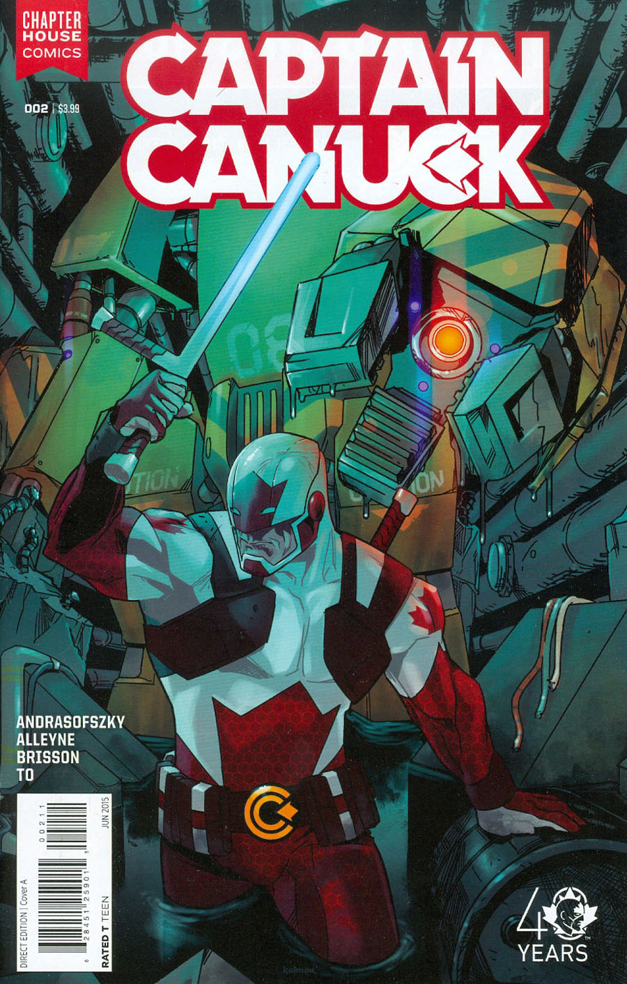 Captain Canuck Vol 2 #2 Cover A Regular Kalman Andrasofszky Cover