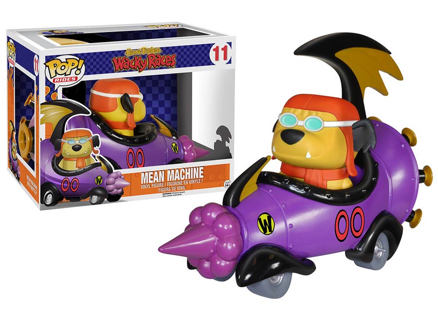 POP Rides 11 Wacky Racers Mean Machine With Muttley Vinyl Figure