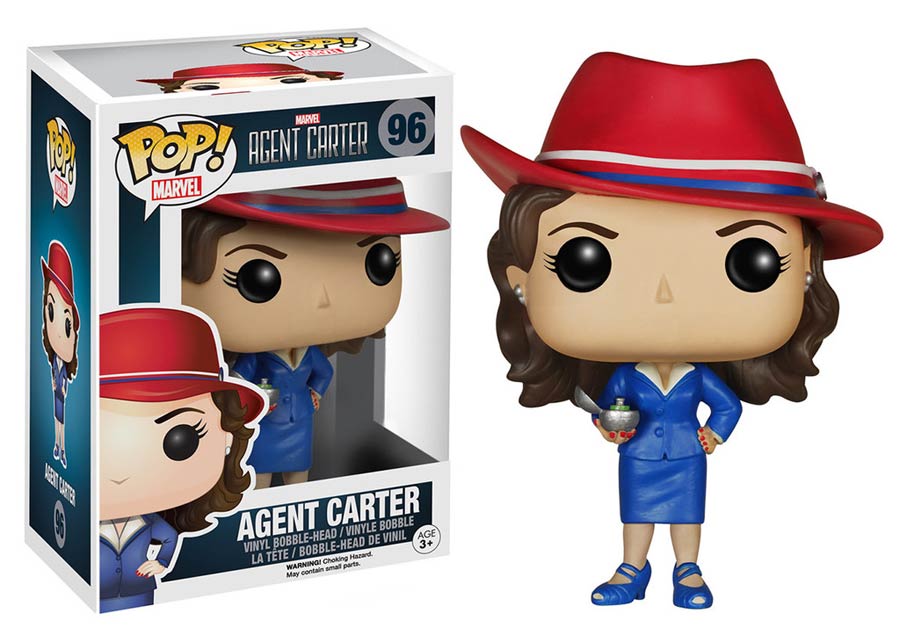 POP Marvel 96 Agent Carter Agent Carter Vinyl Bobble Head Figure