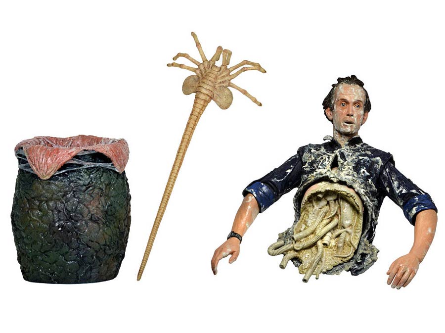 Aliens 7-Inch Series 5 Bisected Bishop With Egg & Facehugger Action Figure