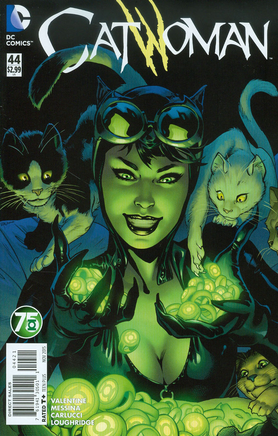 Catwoman Vol 4 #44 Cover B Variant Emanuela Lupacchino Green Lantern 75th Anniversary Cover