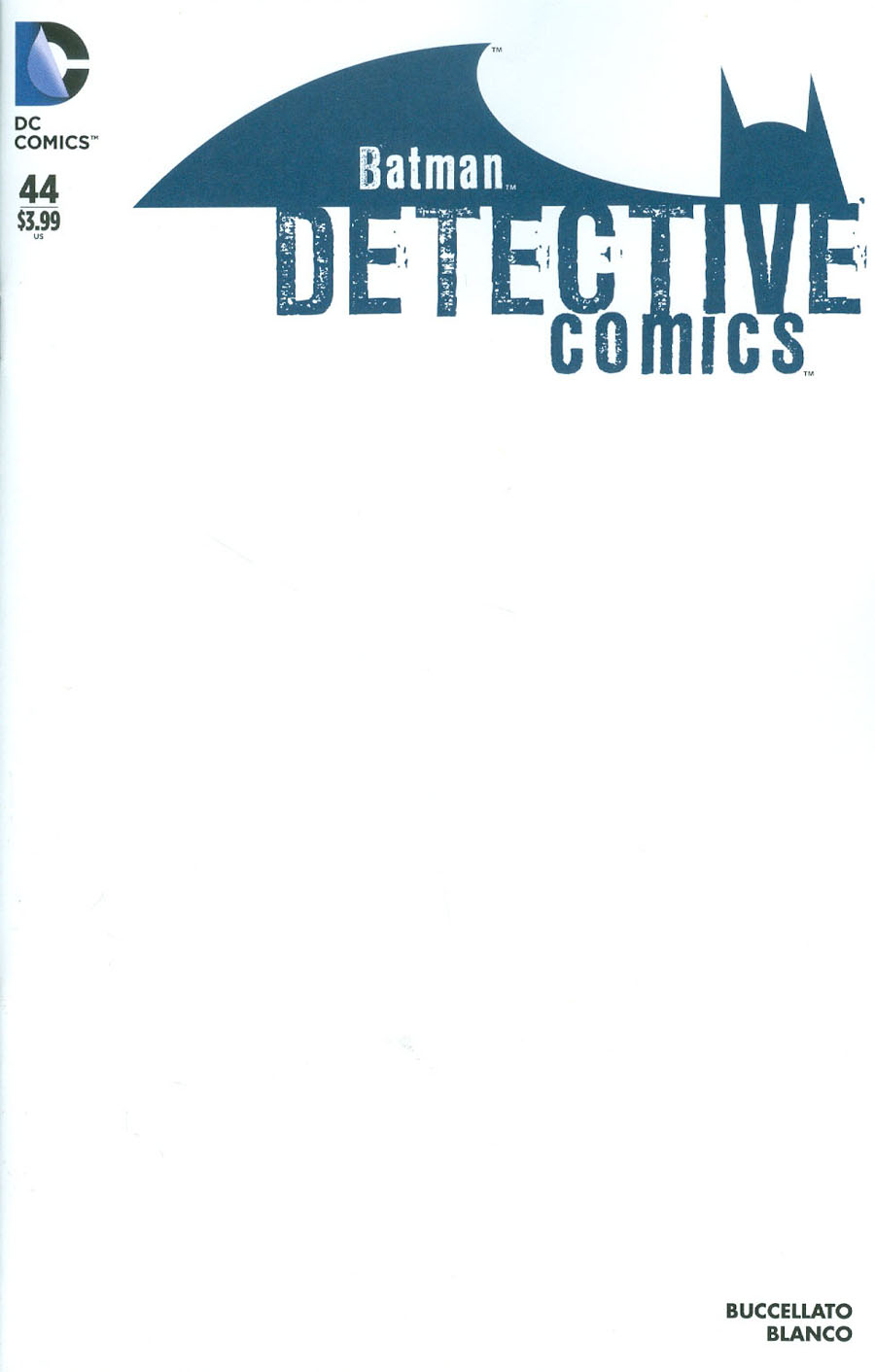 Detective Comics Vol 2 #44 Cover C Variant Blank Cover