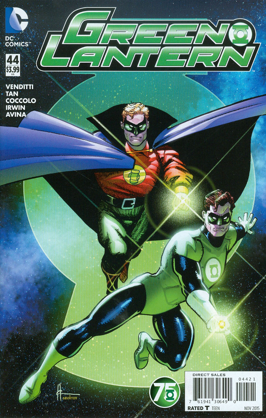 Green Lantern Vol 5 #44 Cover B Variant Howard Chaykin Green Lantern 75th Anniversary Cover