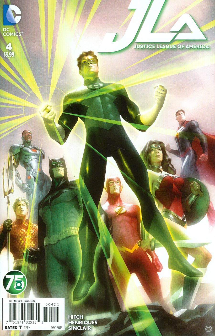 Justice League Of America Vol 4 #4 Cover B Variant Alex Garner Green Lantern 75th Anniversary Cover