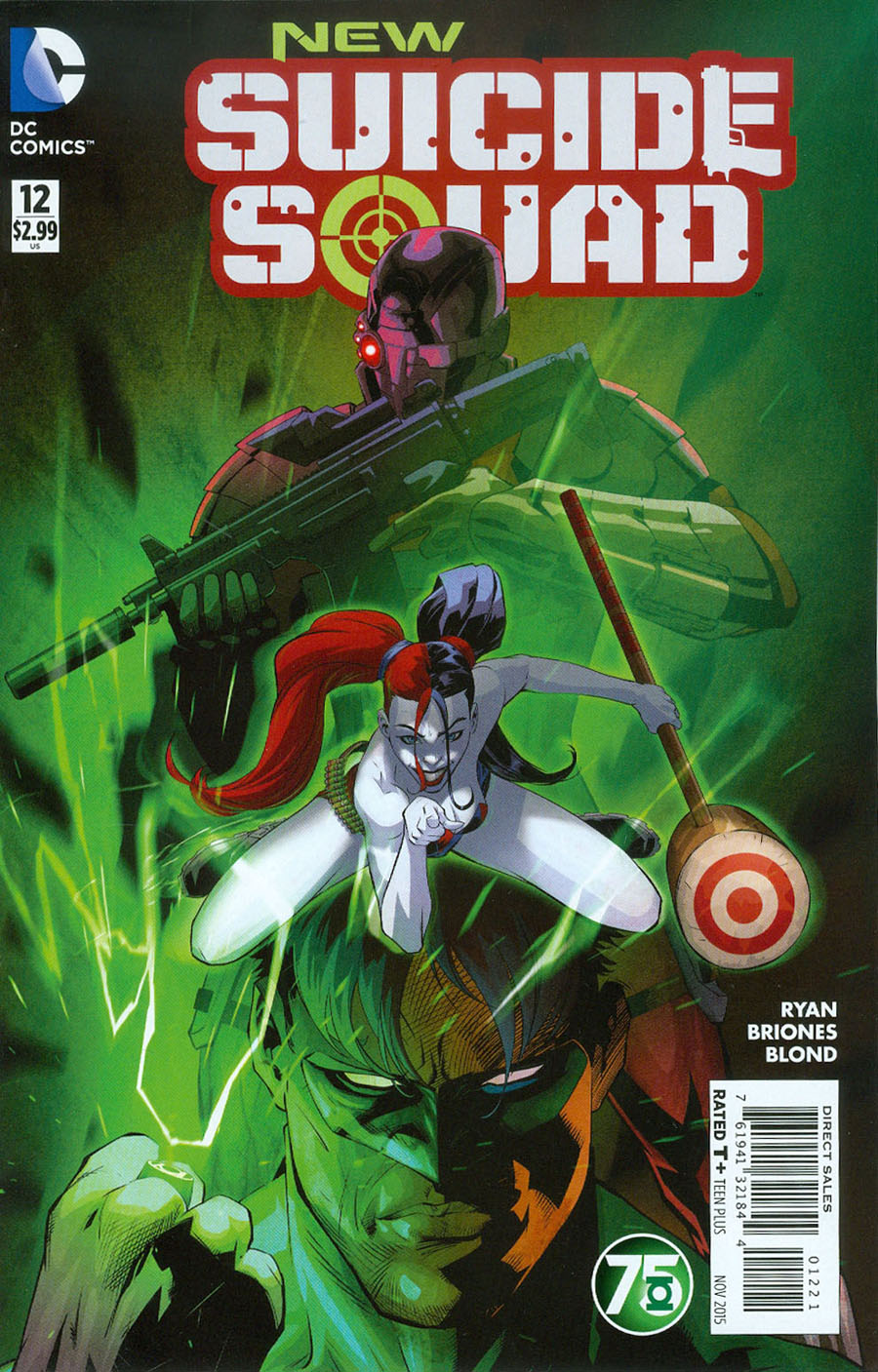 New Suicide Squad #12 Cover B Variant Ryan Benjamin Green Lantern 75th Anniversary Cover
