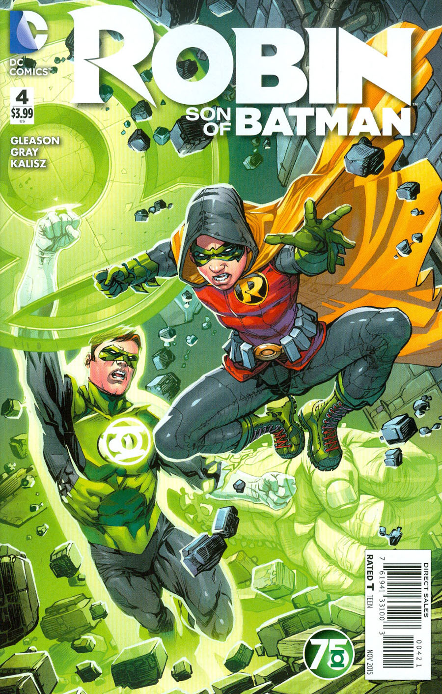 Robin Son Of Batman #4 Cover B Variant Howard Porter Green Lantern 75th Anniversary Cover