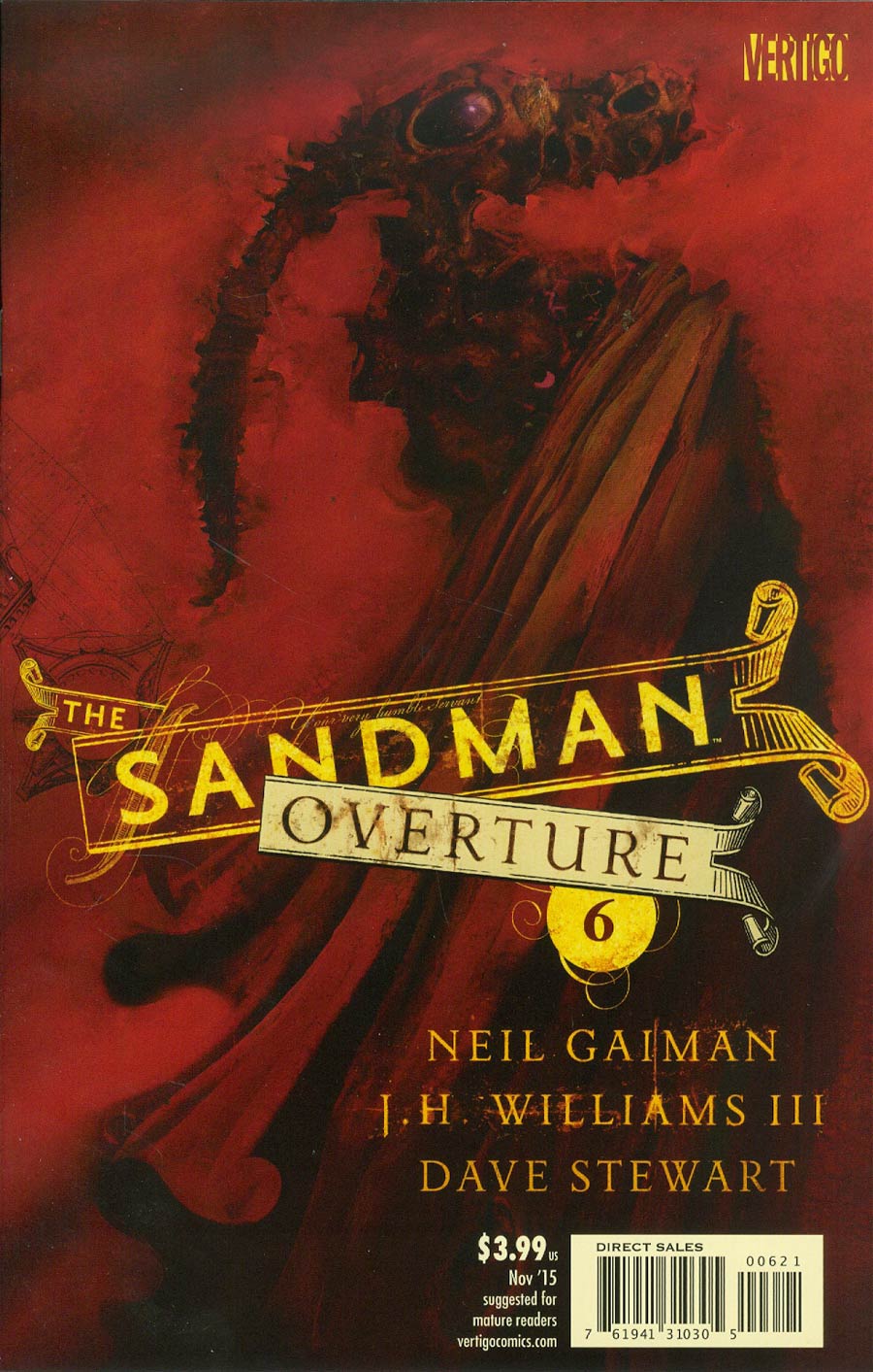 Sandman Overture #6 Cover B Regular Dave McKean Cover