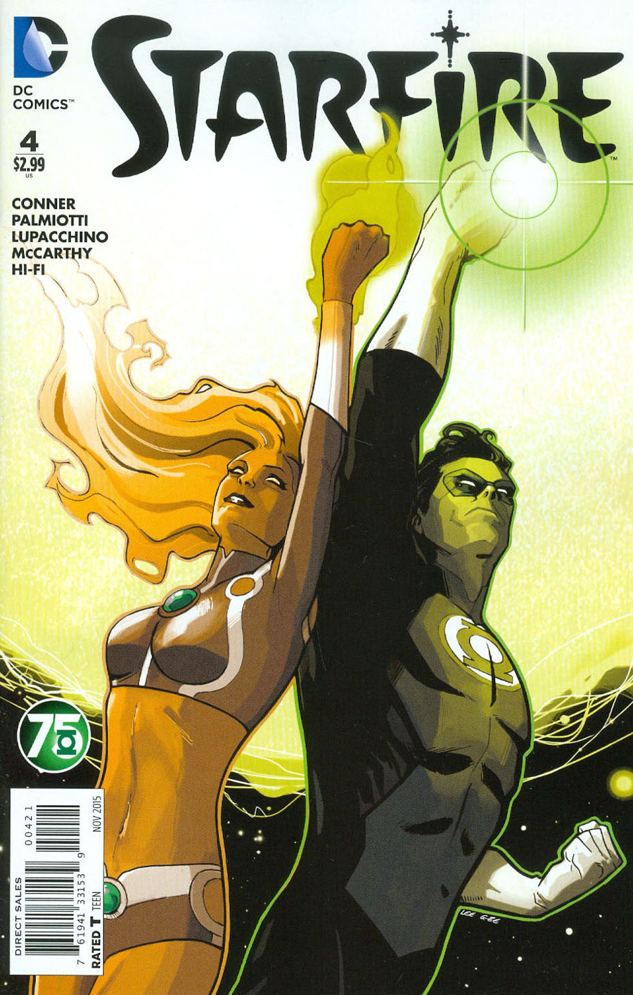 Starfire Vol 2 #4 Cover B Variant Lee Garbett Green Lantern 75th Anniversary Cover