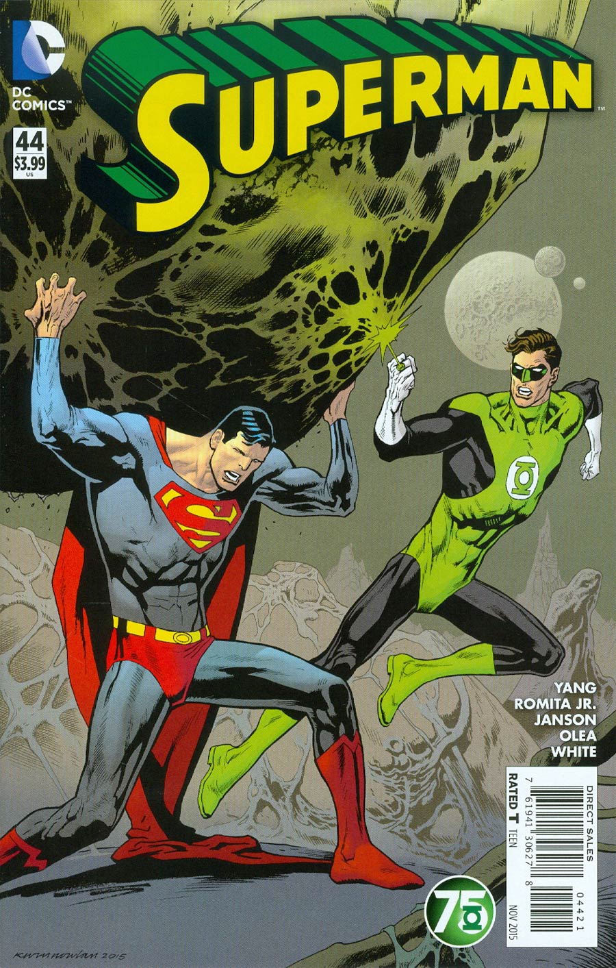 Superman Vol 4 #44 Cover B Variant Kevin Nowlan Green Lantern 75th Anniversary Cover (Truth Tie-In)