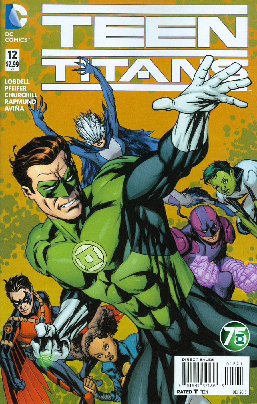 Teen Titans Vol 5 #12 Cover B Variant Mike McKone Green Lantern 75th Anniversary Cover