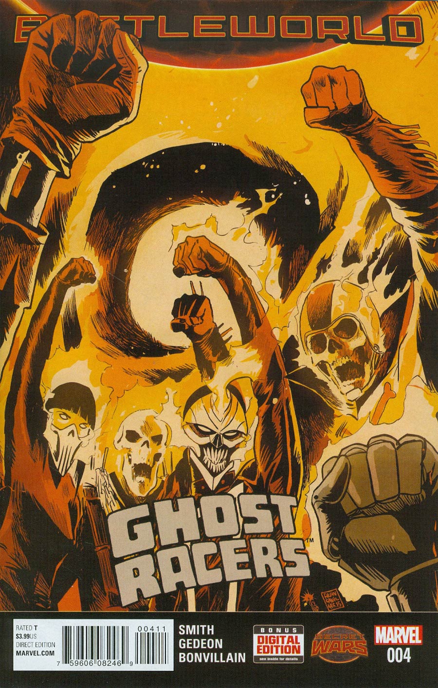 Ghost Racers #4 Cover A Regular Francesco Francavilla Cover (Secret Wars Battleworld Tie-In)