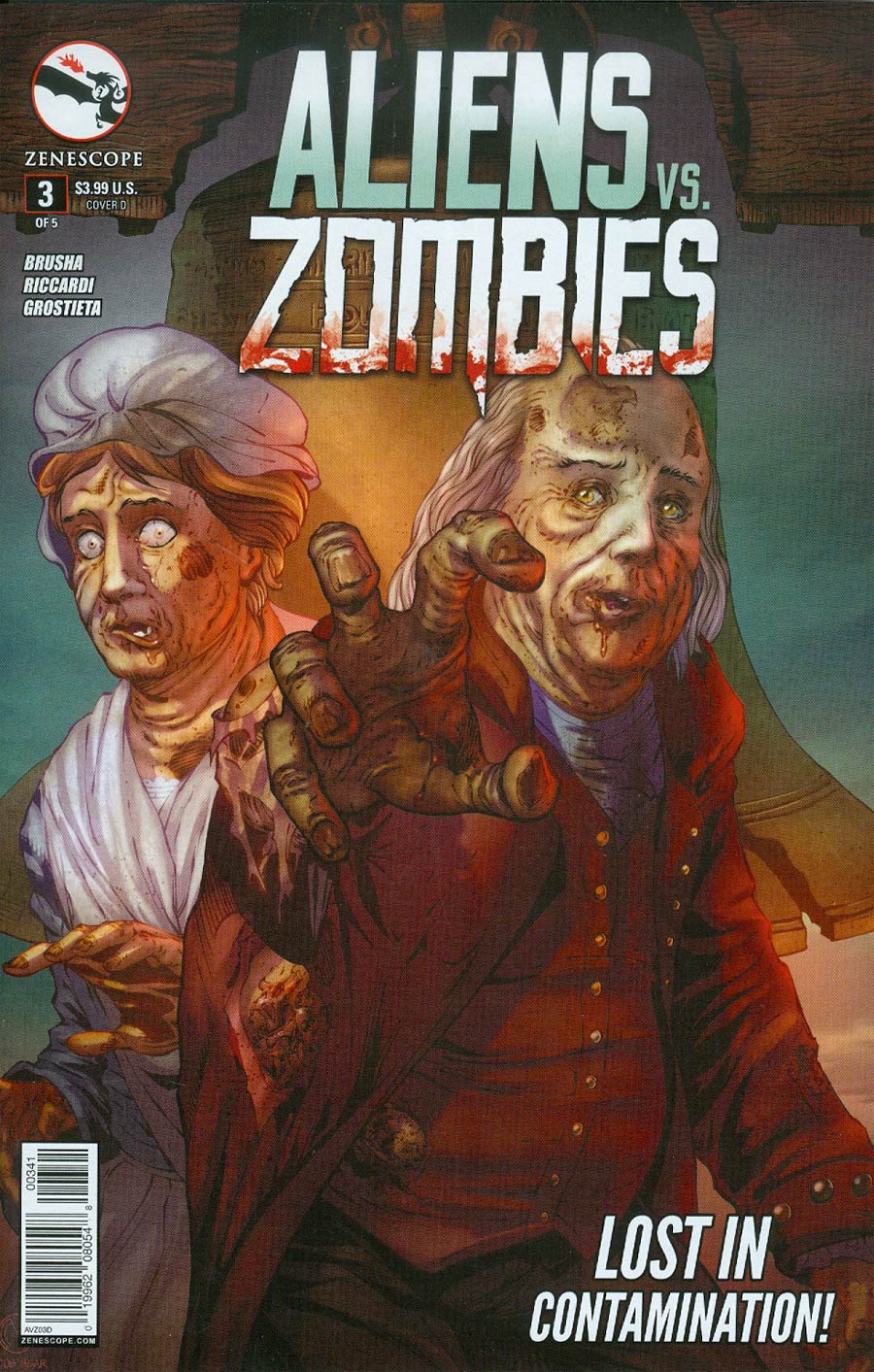 Aliens vs Zombies #3 Cover D Marat Mychaels
