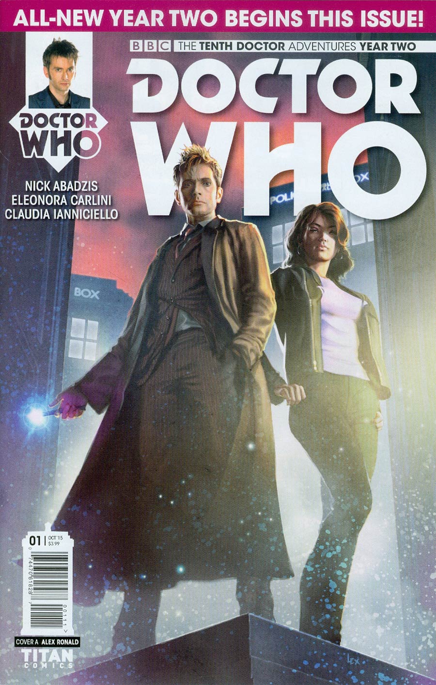 Doctor Who 10th Doctor Year Two #1 Cover A Regular Alex Ronald Cover