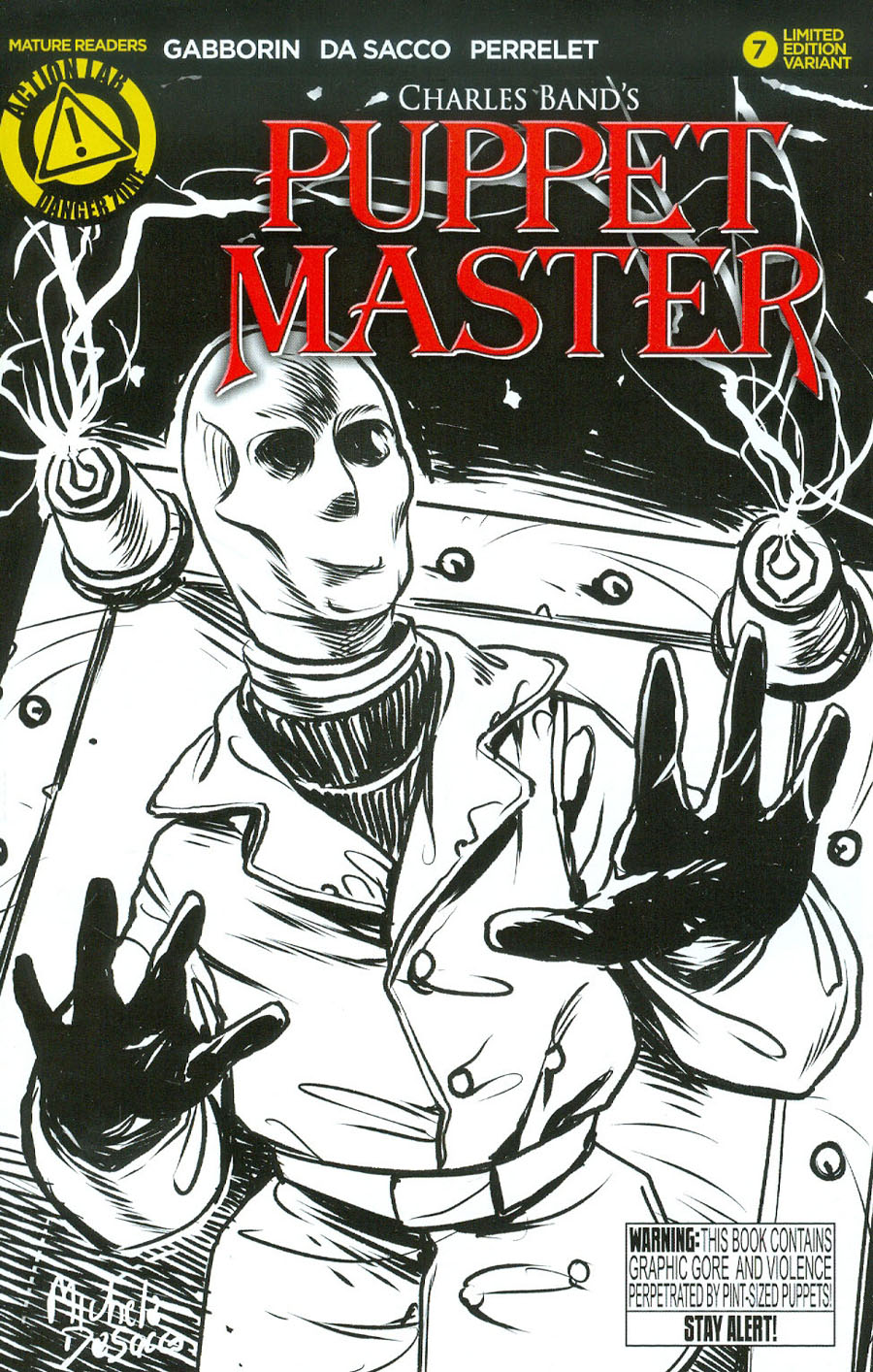 Puppet Master #7 Cover C Variant Decapitron Sketch Cover